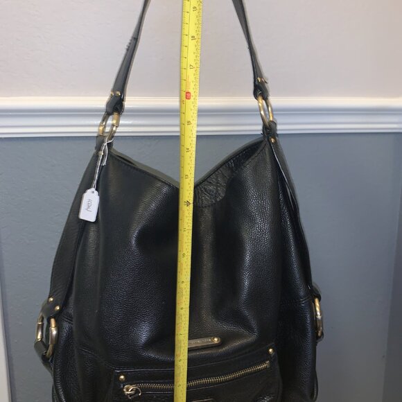 Michael Kors Leather Hobo Bag- Black - Picture 4 of 6